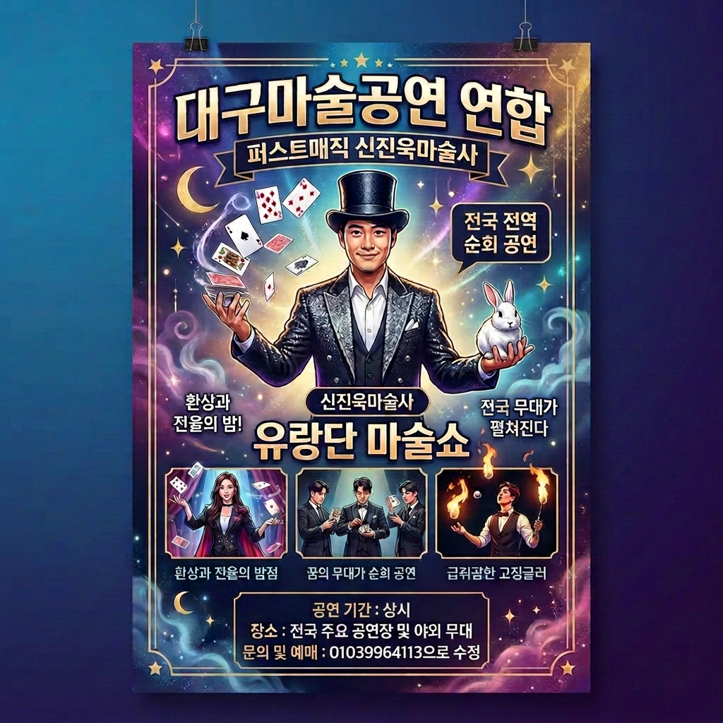 안동 마술공연 | 대구마술공연 연합 퍼스트매직 신진욱마술사 유랑단 마술쇼 #03