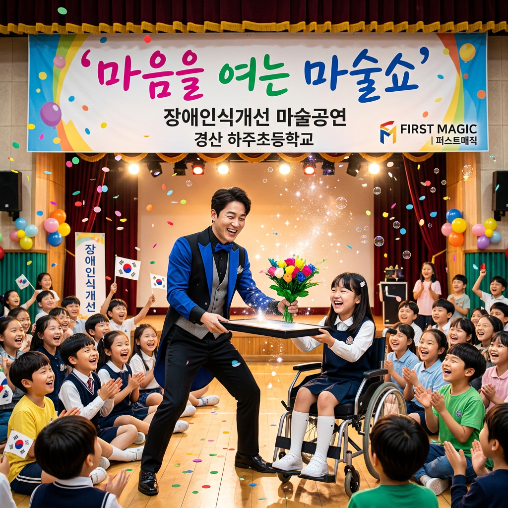 경산 하주초등학교 장애인식개선 마술공연 | 마음을 여는 마술쇼 – 퍼스트매직